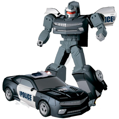 Трансформер Bondibot Робот Автомобиль Полиция Bondibon ВВ5602 1